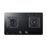 松下(Panasonic)嵌入式燃气灶具5.0KW大火力钢化玻璃 全进风 提锅小火防干烧一级能效GE-C27MGB