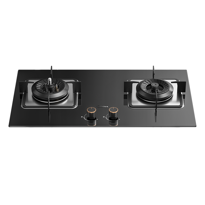 美的(Midea)燃气灶天然气 防干烧灶具 家用5.0kW大火力台嵌两用 双眼灶 安防灶 美颐享 Q36S