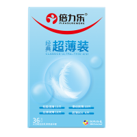 [四种超薄量贩]倍力乐避孕套经典超薄36只装安全套 男女用成人计生用品裸入款官方正品