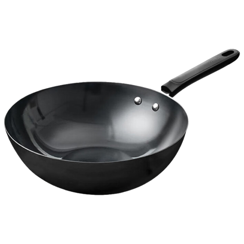 爱仕达(ASD)大铁锅家用圆底炒菜锅燃气明火电磁炉通用无涂层精铁炒锅34CM精铁锅旗舰官方正品 LZ8434