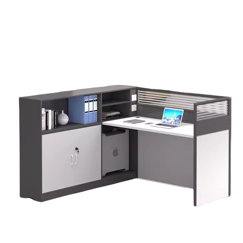 迅迈 干字型六人位+柜4200*3000*1100mm职员办公桌 现代工位 员工桌屏风 卡位卡座