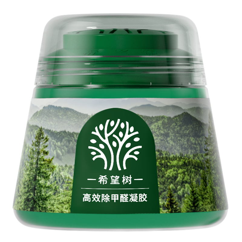 希望树小绿罐除甲醛高效除醛果冻凝胶净化室内除醛除味9绿罐3喷剂2测盒3蓝罐1测卡