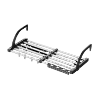 强力吸盘折叠晾衣架室内家用阳台窗户免打孔便捷可伸缩晾衣杆隐形伸缩晾晒架挂衣架