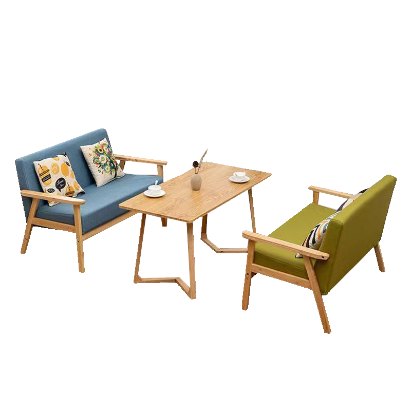 博林创 实木椅 休闲椅 简约椅 双人位椅