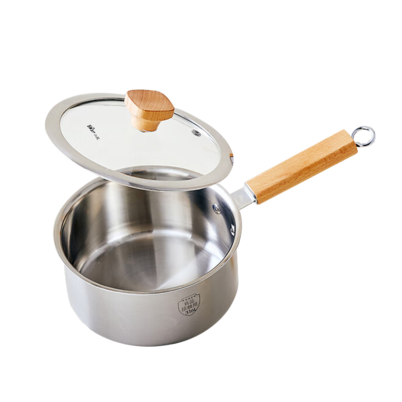 小熊奶锅18cm316L不锈钢加厚奶锅CP-G0056-S02