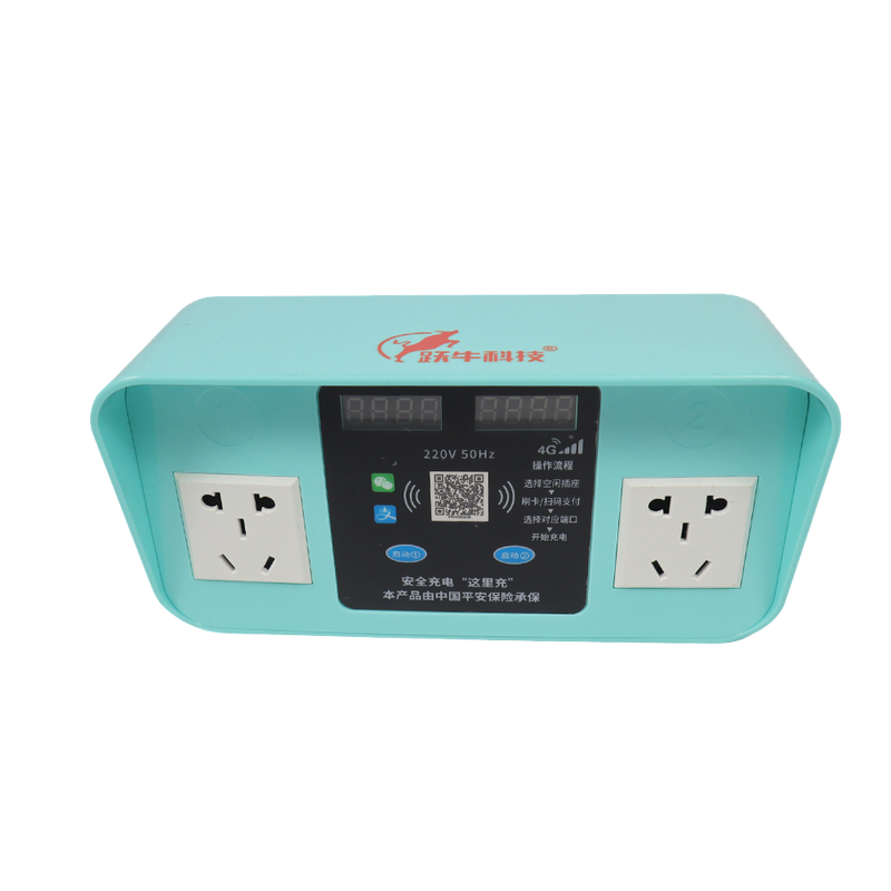 跃牛科技 智能电瓶车自行车充电桩 Y-N026 2路挂式免费直充 套