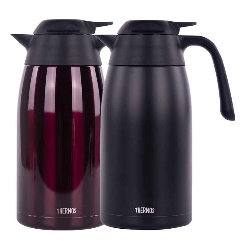 膳魔师不锈钢保温壶2L大容量简约长效保温家用办公水壶THX-2000