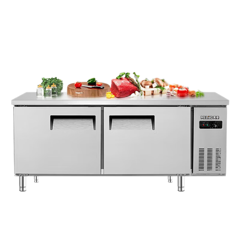 美菱(MELING)448升 卧式大容量商用保鲜操作台 MCF(W)-1.8LD3MO
