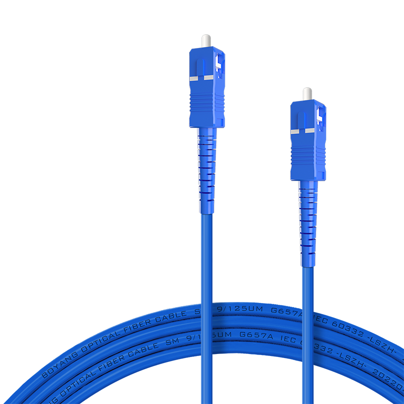 博扬 BY-K5111S 电信级铠装光纤跳线sc-sc 5米 单模单芯 抗拉压防鼠咬低烟无卤环保网线光纤线