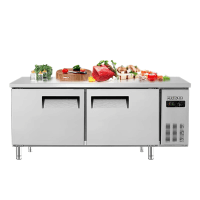 美菱(MELING)380升 卧式冷藏大容量商用保鲜操作台MCF(W)-1.5LCD2MOH