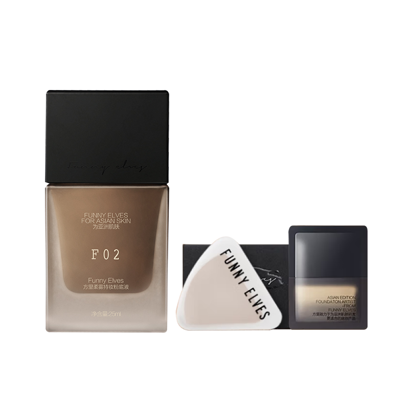 方里(FUNNY ELVES)持妆粉底液F02油皮自然白25ml