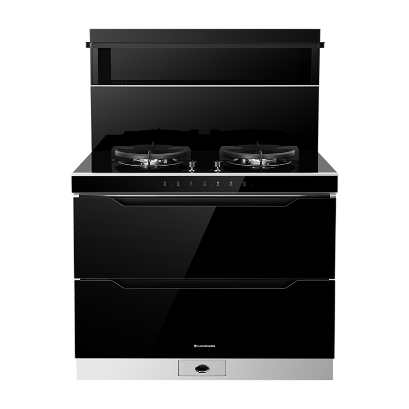 火星人(marssenger)集成灶JJZY-F73BX01R钢化玻璃台面排油烟机燃气灶蒸烤一体灶 右排烟 液化气