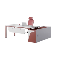 迅迈 1.8m老板桌1800*800*750mm 经理桌椅组合老板桌大班台办公桌现代简约时尚主管桌单人