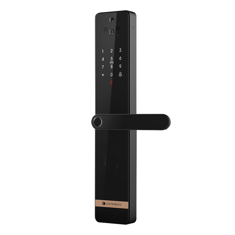 新品德施曼智能门锁密码锁指纹锁电子锁家用智能猫眼视频锁P7-CT