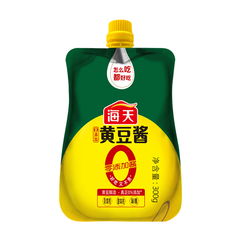 海天零添加酱0添加黄豆酱300g*1下饭拌面手抓饼东北大酱厨房调料