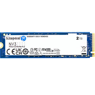 金士顿(Kingston) 2000G SSD固态硬盘 M.2接口(NVMe协议) NV3系列PCIe 4.0兼容PCIe 3.0