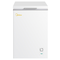 美的(Midea)100升冷藏冷冻转换冰柜D+逆循环速冻单温卧式家用 一级能效迷你节能安静BD/BC-100KMD(E)
