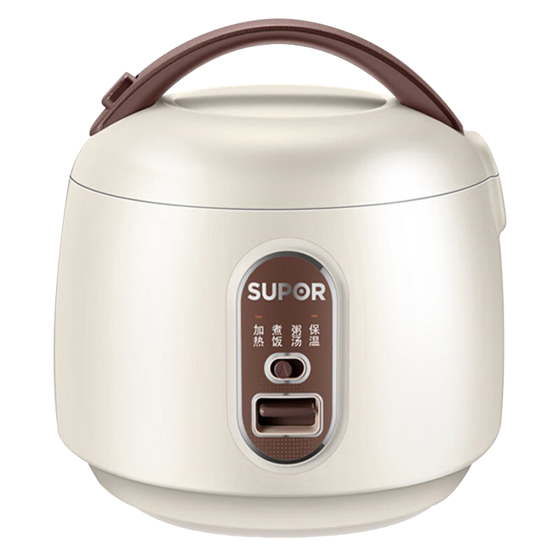 苏泊尔(SUPOR)电饭煲家用1.6L迷你1-3人学生宿舍不粘锅一键煮饭自动保温汤粥多功能老人用更方便SF16YA622