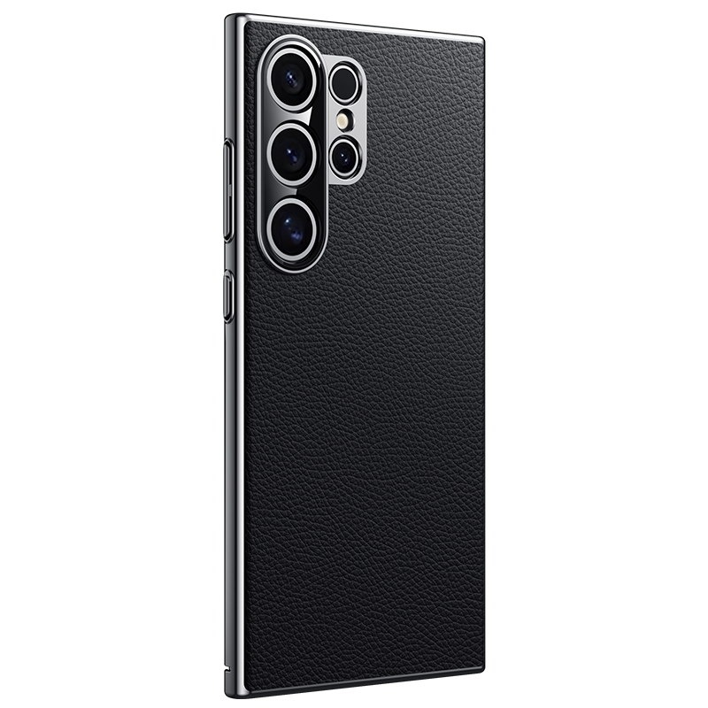 圣幻 适用于荣耀Magic Vs2电镀素皮纹铰链壳荣耀Magic Vs2自带中轴素皮纹手机壳镜头保护自带支架防摔手机壳