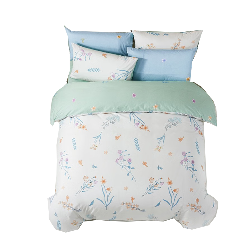 "罗莱四件套床上床单被罩WD全棉四件套亚伦哥本哈根冬日暖阳暗香疏影 暗香疏影 200*230cm "