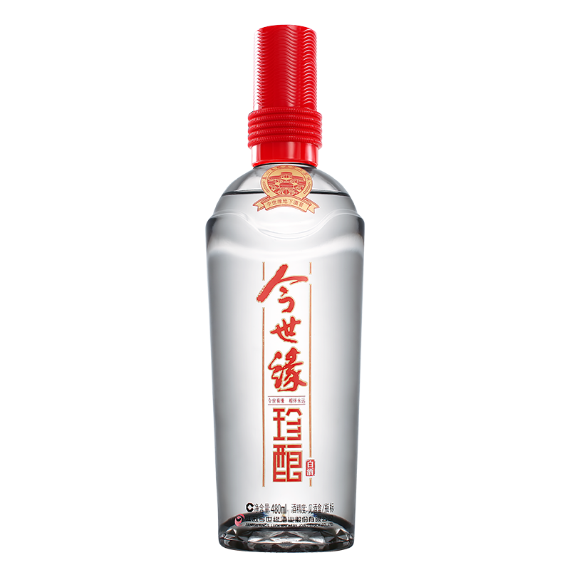 今世缘 42度 红珍酿 白酒 幽雅醇厚型 整箱 480ml*6瓶[不含礼品袋]