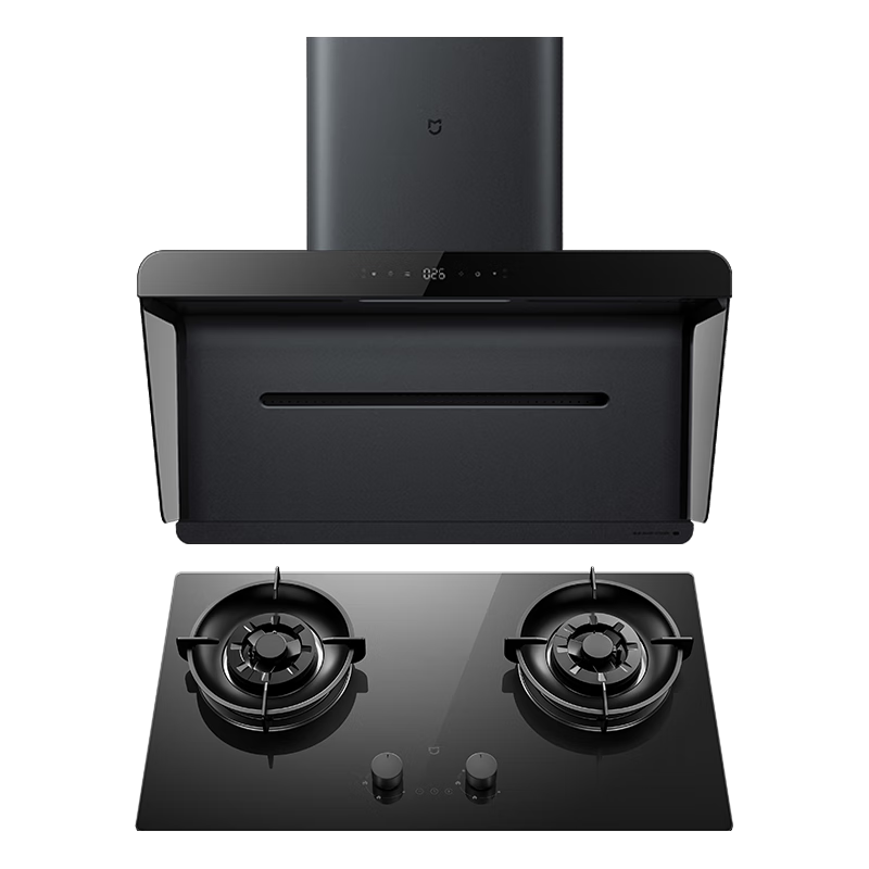 小米(MI)米家抽油烟机净烟机S1 烟灶套装 侧吸智能吸油烟机空气净化变频大吸力油烟机 (S1净烟机+S2定时灶天然气)