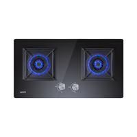华帝燃气灶i10051B(天然气)4.3kW猛火灶具台 式灶双眼灶 家用台嵌两用 钢化玻璃童锁一级能效直火