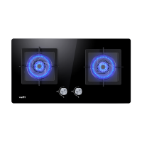 华帝i10055B(天然气)燃气灶 4.3kW燃气灶具 台式灶双眼灶 厨房家用台嵌两用钢化玻璃