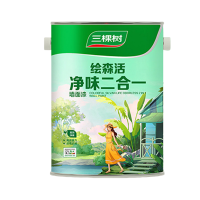 三棵树 乳胶漆室内自刷墙漆[入门款-高性价比]净味二合一(5L)Y00415-3朝露黄 定制(单位:桶)货期4天