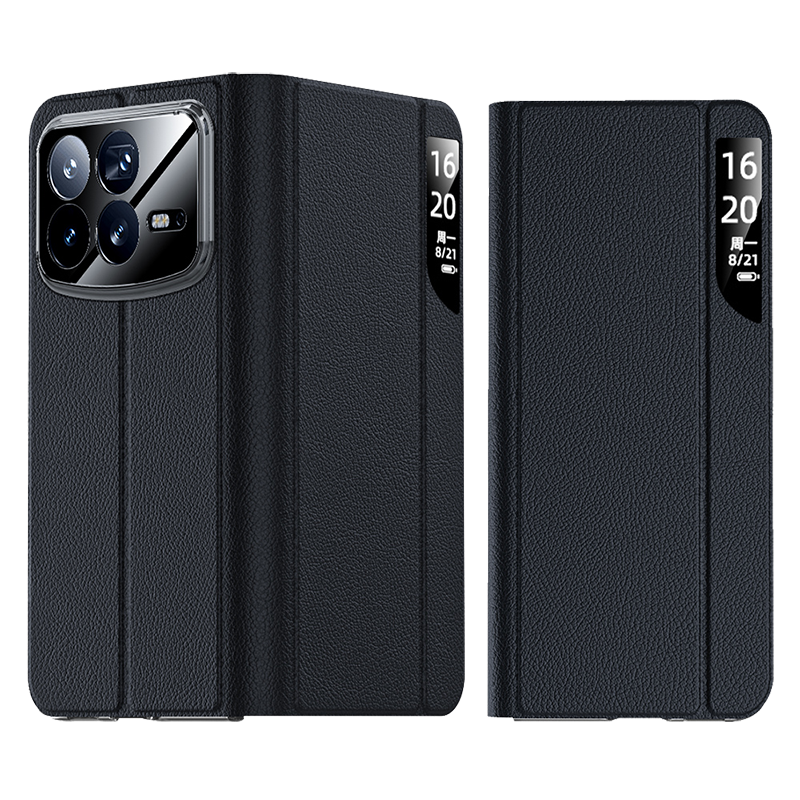 圣幻 小米mixfold4折叠手机壳mix fold4全包mixfold4中轴保护皮壳防滑防摔皮套