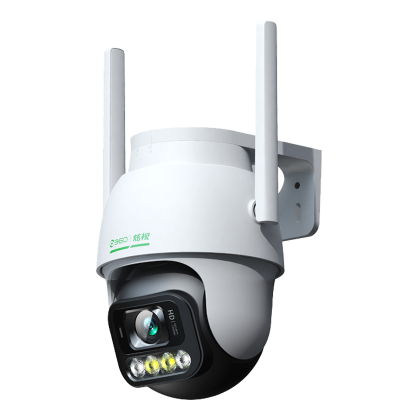 360摄像头家用360户外摄像头300万高清防水球机无线wifi手机远程监控 kl3c+64G+警示牌+读卡器