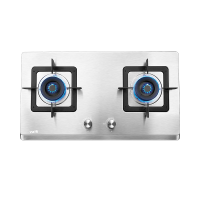 华帝i10063A(液化气)4.5kW猛火燃气灶具 台式灶双眼灶 厨房家用不锈钢 台嵌两用熄火保护一级能效