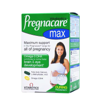 [孕期维生素]原装进口英国薇塔贝尔pregnacare Max孕妇维生素营养片叶酸DHA鱼油孕妇钙84粒