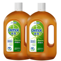 滴露消毒液杀菌除螨洗衣拖地家居环境1.8L*2瓶衣物儿童玩具皮肤小伤口可用