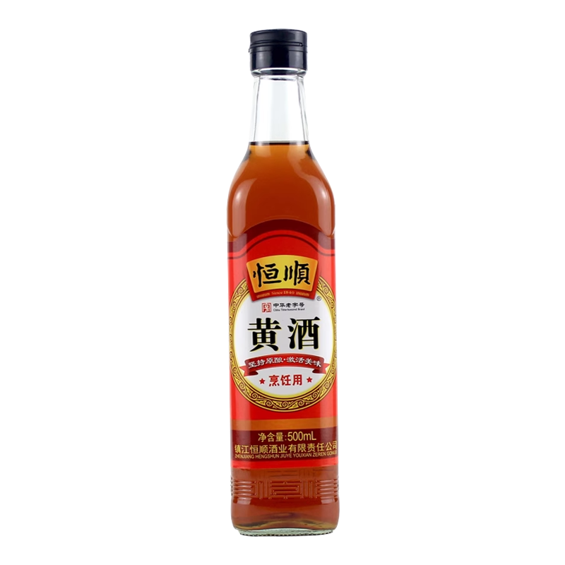 恒顺黄酒500mL 清爽半干型家用做菜烹饪用去腥调料酒