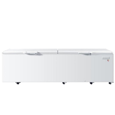 海尔(Haier)1028升大容量卧式冷柜冷藏冷冻冷柜 带脚轮冰柜 顶开门 超市商用冰柜 企业价 BC/BD-1028T