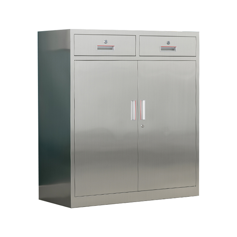 东升顺不锈钢文件柜档案柜资料柜储物柜器械柜仪器柜304全不锈钢二斗矮柜