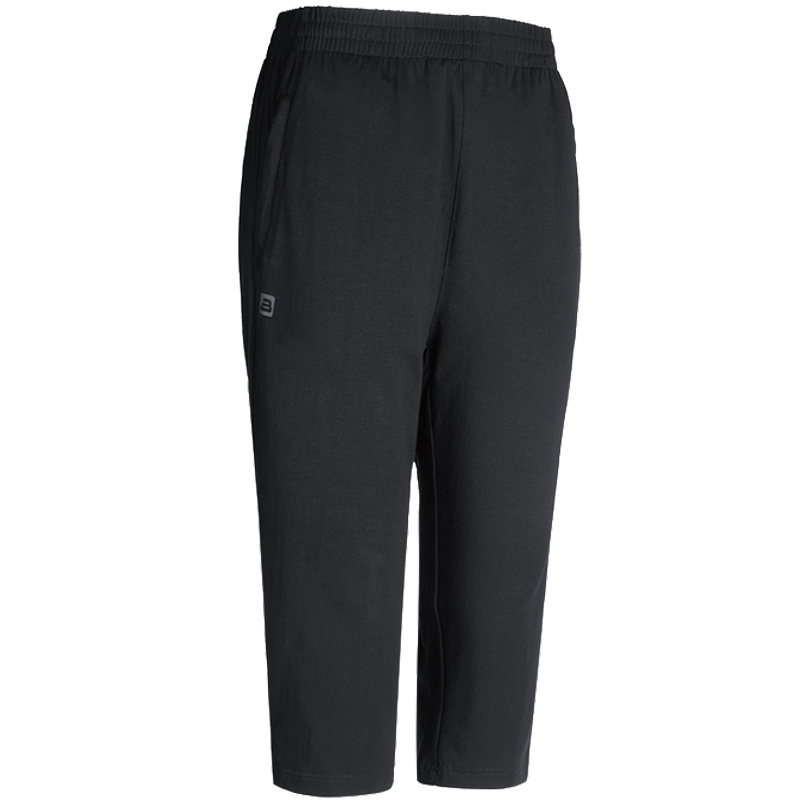 巴特侬运动裤女夏季休闲七分裤针织中长裤透气舒适W4338