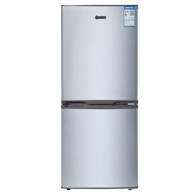 香雪海 小冰箱 家用小型双门冰箱 一级能效电冰箱 迷你小型节能冷藏冷冻 租房 宿舍冰箱 138升 银色