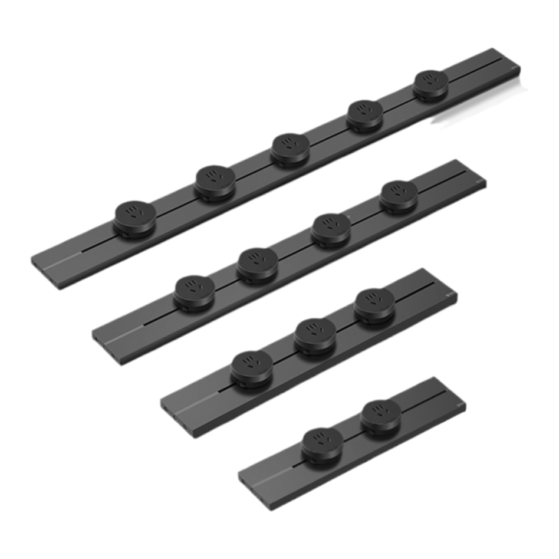 公牛轨道插座QG1 暗装-需开槽[黑色]50cm+3个五孔+20W快充 可移动排插导轨厨房客厅卧室无线排插厨房