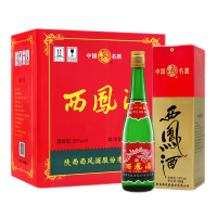 西凤酒45度6年陈酿礼盒六年粮食西风酒凤香送礼白酒整箱500ml*6瓶