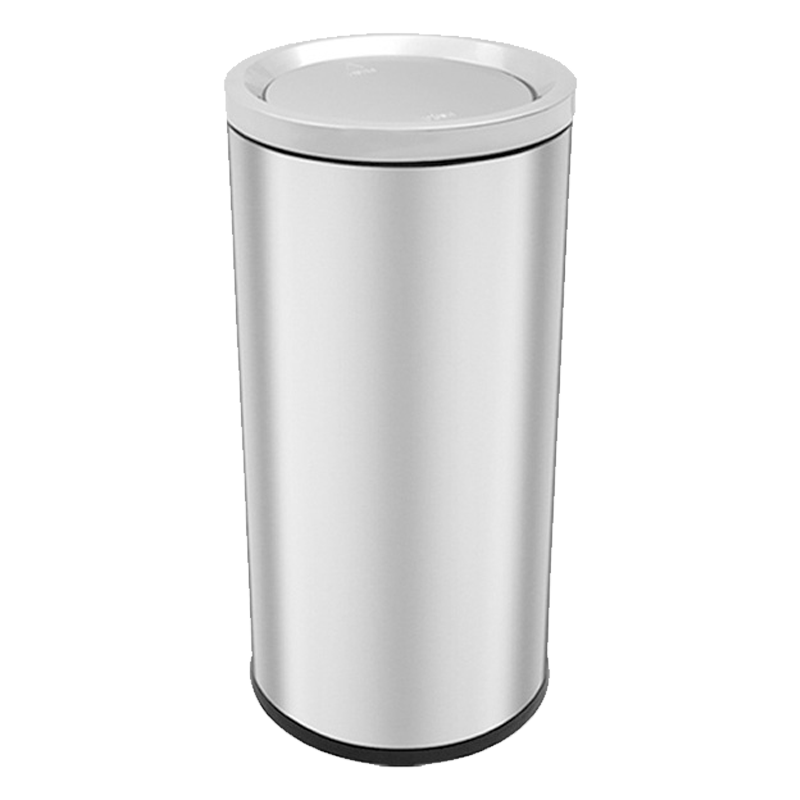 FULZERO不锈钢垃圾桶50L本色个