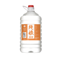 泸旗 泸州高度白酒 纯粮食高粱酒5L清香型 桶装散装口粮酒 可泡酒\/自饮 53度[可泡植物药材水果]纯粮清香