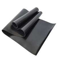 典虎 绝缘胶皮 黑色平面5mm*1m*5m 卷
