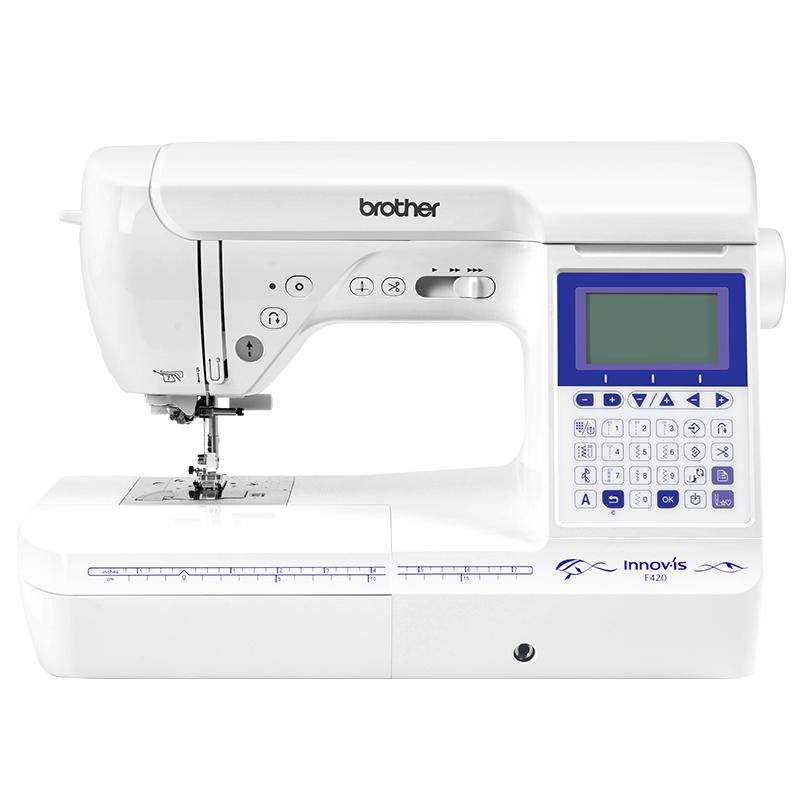 日本兄弟缝纫机NVF420兄弟牌家用多功能台式电脑全自动吃厚带锁边 官方标配