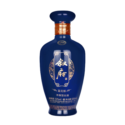 [MN]叙府大曲酒蓝花版 52度新品500ml*6瓶整箱白酒固态法口粮酒 宜宾五粮浓香型