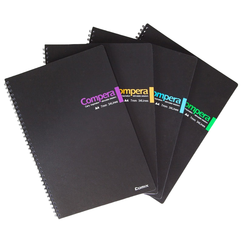 齐心 CPA4807 Compera双螺旋PP面本 A4 80张 配
