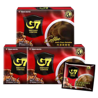 中原G7 纯速溶黑咖啡6盒组合可冲泡90杯 越南进口冲饮品
