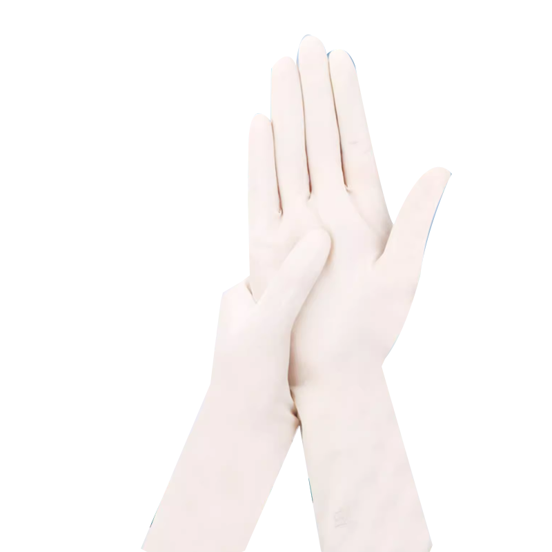 安其生一次性乳胶手套50副/盒(L)