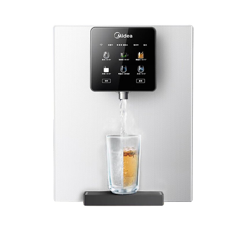 美的(Midea)白月光管线机 家用台式冷热饮水机 净水器搭档全通量适用 壁挂式直饮机 MG902-D